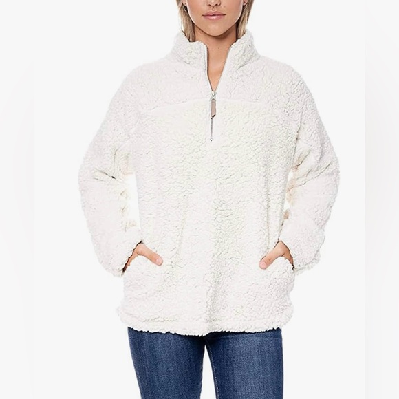 Elodie Jackets & Blazers - Elodie Cream Teddy Jacket